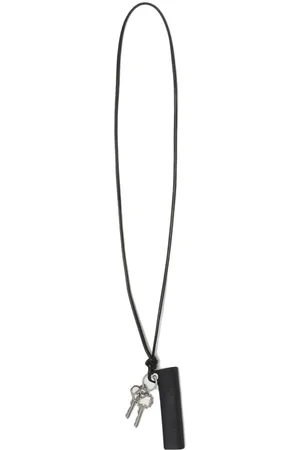 1017 ALYX 9SM Logo-lettering leather keyring