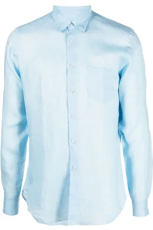 PENINSULA SWIMWEAR Button-down fastening linen shirt