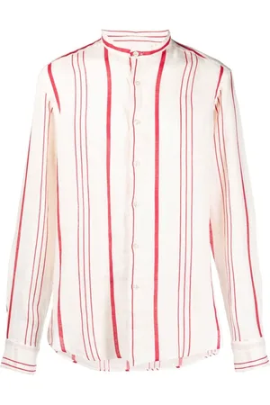 PENINSULA SWIMWEAR Stripe-print long-sleeved shirt