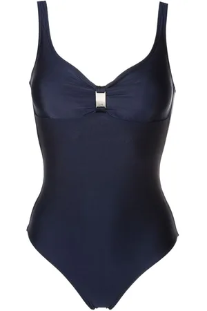 Lygia & Nanny Roberta logo-plaque swimsuit