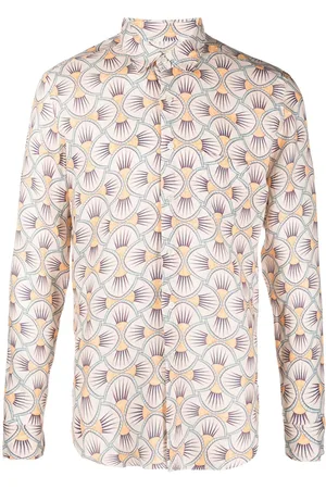 PENINSULA SWIMWEAR Geometric-print long-sleeve shirt