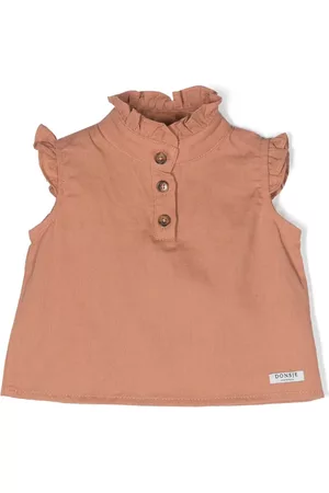 Donsje Shirts - Ruffle-detailed cotton blouse