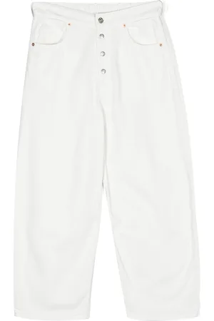 Maison Margiela Exposed-buttons straight leg jeans