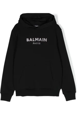 Balmain TEEN logo-embellished hoodie