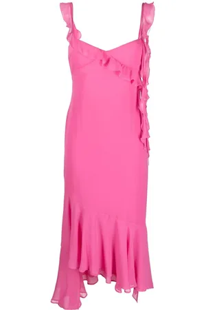 The Andamane Ruffle-detail midi dress