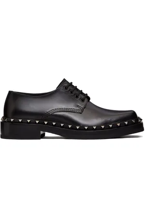 VALENTINO GARAVANI M-Way Rockstud leather Derby shoes