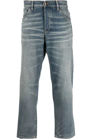 PT Torino Whiskering-effect straight-leg jeans