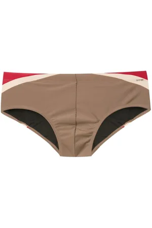 AMIR SLAMA Side-stripe swim trunks