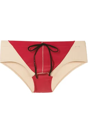 AMIR SLAMA Two-tone drawstring swim trunks