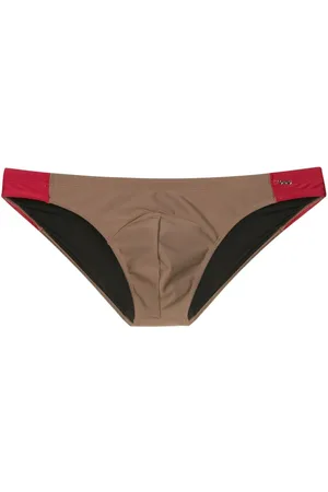 AMIR SLAMA Low-rise two-tone swim briefs