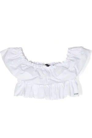 MONNALISA Ruffle-detail sleeveless top