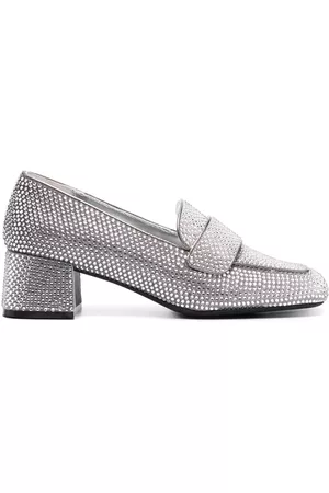 Jeffrey Campbell Women Loafers - 55mm crystal-embellished loafers