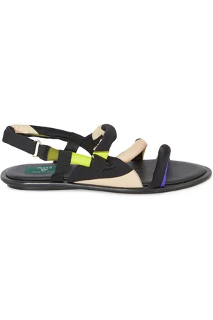 Puccini Lee Marmo-print padded sandals