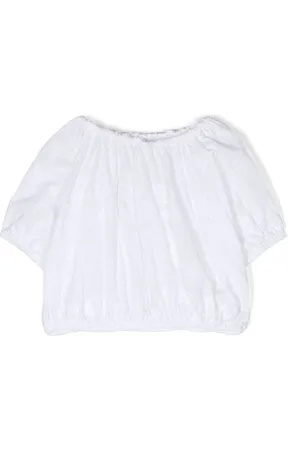 DOUUOD KIDS Embroidered cotton blouse