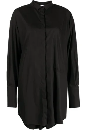 Patou Embroidered logo shirt dress
