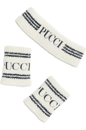 Puccini Logo-embroidered headband set