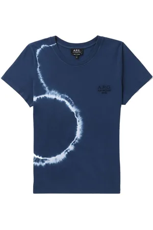 A Bathing Ape College Tie-dye Cotton-jersey T-shirt in Blue