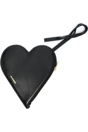Jil Sander Logo-lettering heart-shape wallet
