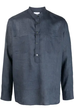 PT Torino Long-sleeve linen shirt