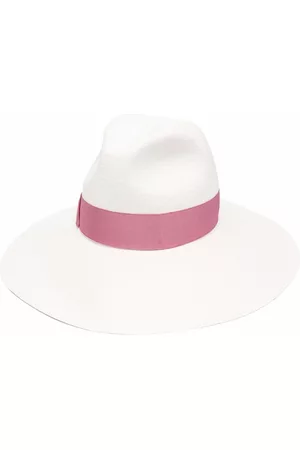 Borsalino Women Hats - Two-tone woven sun hat