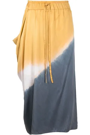 Uma Raquel Davidowicz Tie-dye print silk skirt