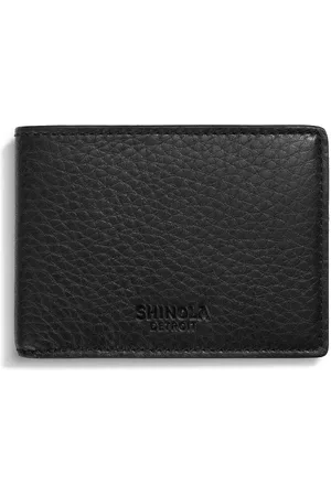 SHINOLA Slim grained-leather bi-fold wallet