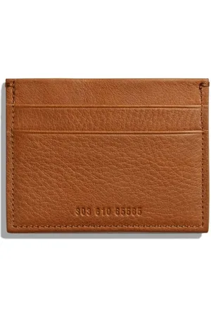 Shinola Leather Utility Card Case Tan