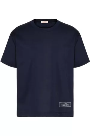 VALENTINO GARAVANI Men Short Sleeve - Logo-patch cotton T-shirt