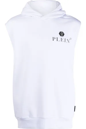 Philipp Plein Logo-print sleeveless hoodie