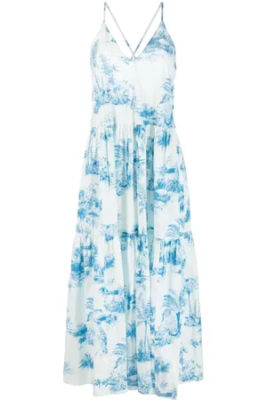 RED Valentino Toile de Jouy-print midi dress