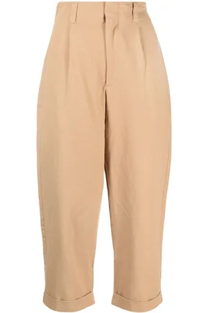 Izzue Elasticated-waist cropped trousers