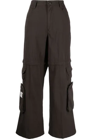Izzue High-waisted cotton cargo pants