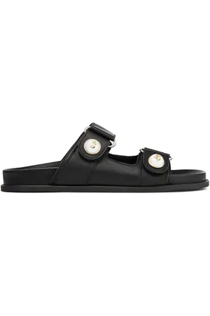 Jimmy Choo Fayence embellished leather slides
