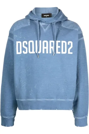 Dsquared2 Logo-print distressed hoodie