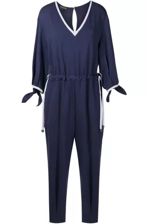Alcaçuz Women Jumpsuits - Contrasting-trim drawstring jumpsuit