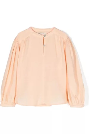 The New Society Girls Shirts - Olivia split-neck blouse