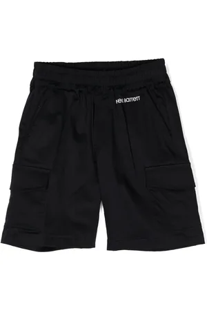 Neil Barrett Logo-print stretch-cotton track shorts