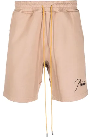 Rhude Logo-embroidered track shorts
