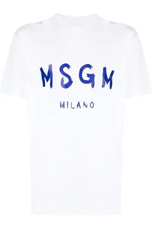 Msgm Logo-print cotton T-Shirt
