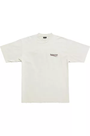 Balenciaga Short Sleeve - Political Campaign logo-print T-shirt
