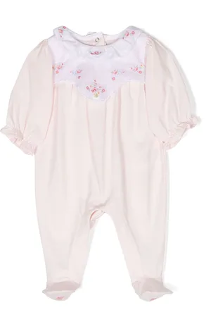 Tartine Et Chocolat Floral-embroidered cotton pyjamas