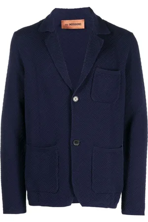 Missoni Zig-zag weave single-breasted jacket