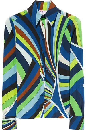 Puccini Wave-print long-sleeve shirt