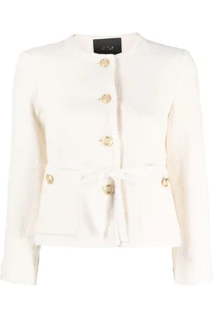 Maje Belted tweed jacket