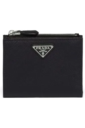 Prada Triangle-logo Saffiano leather wallet