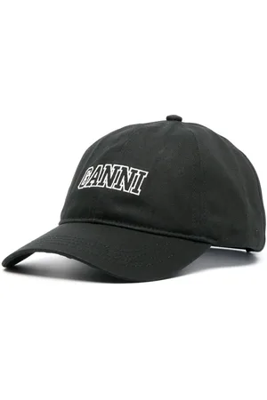 Ganni Logo-embroidered cotton baseball cap