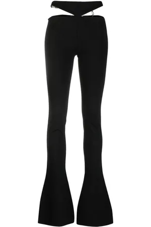 The Attico Cut-out flared trousers