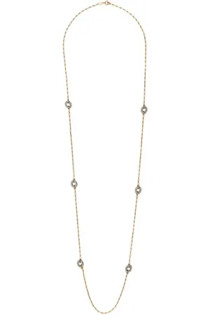 Tory Burch Roxanne Carabiner crystal-embellished necklace