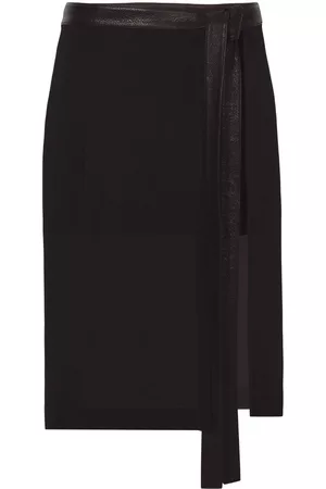 Proenza Schouler Women Cargo Skirts - Layered chiffon wrap skirt