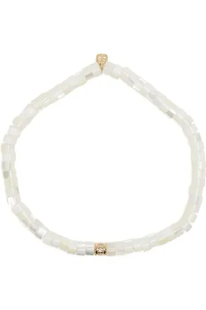 Sydney Evan 14kt yellow gold pearl and diamond bracelet